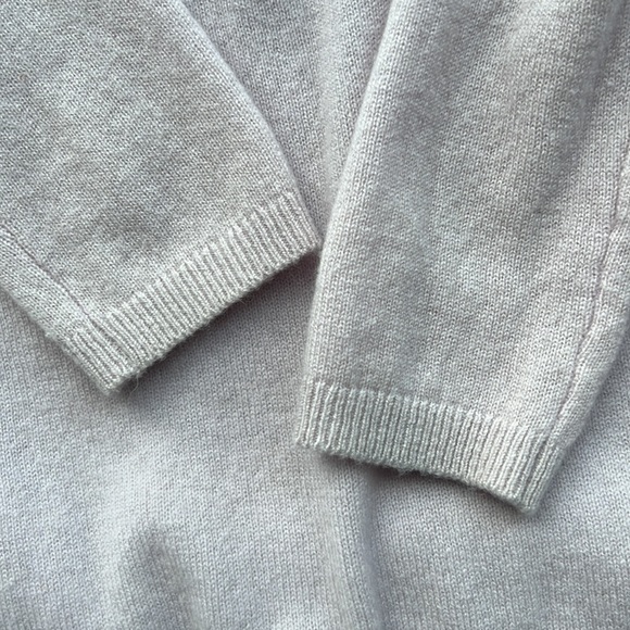 Vince Wisteria Pink Lilac Cashmere Sweater Perforated - Picture 6 of 9